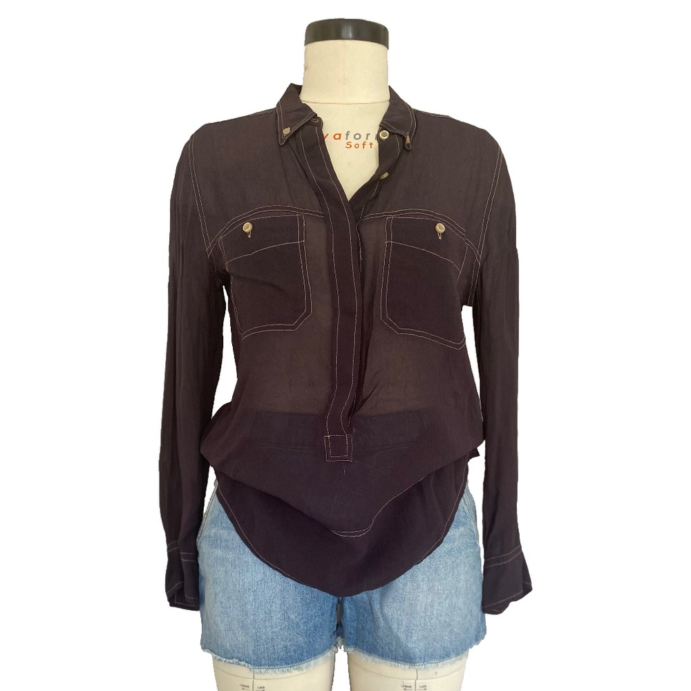 Isabel Marant Contrast Stitching Top